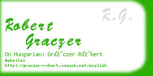 robert graczer business card